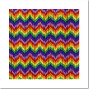 Multi Color Knitting Pattern Posters and Art